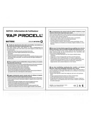 Accus IMR 18650 3500mAh 25A Vap Procell