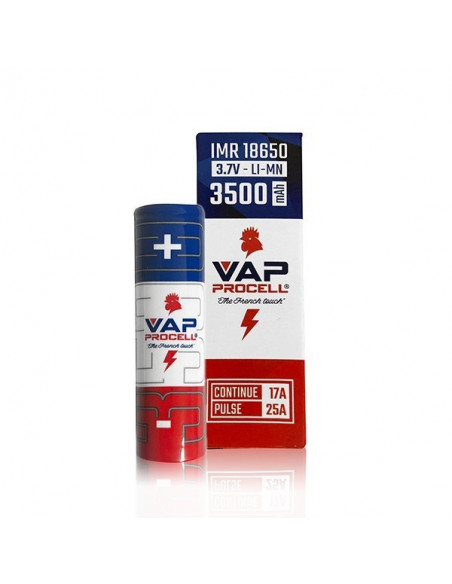 Accus IMR 18650 3500mAh 25A Vap Procell