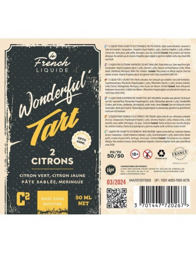 Wonderful Tart Citrons 2C - 60ml 3mg