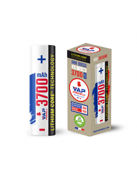 Accus IMR 18650 3700mAh 20A/CDM 35A Vap Procell