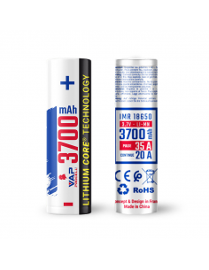 Accus IMR 18650 3700mAh 20A/CDM 35A Vap Procell 2