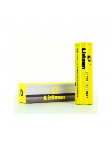 Accu IMR 20700 40A 3400mah Listman