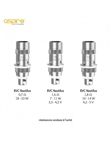 Résistance BVC Nautilus Aspire